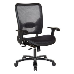 Scranton & Co Big & Tall Air Grid Ergonomic Chair with Adjustable Arms