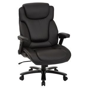 Scranton & Co High Back Black Bonded Leather Executive Chair