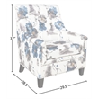 Scranton & Co Club Barrel Chair in Black Vinyl with Silver Legs