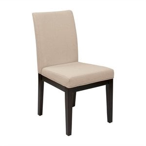 Scranton & Co Contemporary Parsons Dining Chair in Linen Beige Fabric