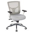 Scranton & Co Gray Mesh Mid Back Chair with 2-Way Adjustable Arms