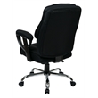 Scranton & Co Big and Tall Executive Office Chair in Black Mesh