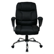 Scranton & Co Big and Tall Executive Office Chair in Black Mesh