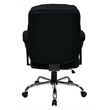 Scranton & Co Big and Tall Executive Office Chair in Black Mesh