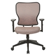 Scranton & Co Manager's Chair in Salmon Pink Fabric with Arms