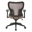 Scranton & Co Manager's Chair in Salmon Pink Fabric with Arms