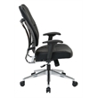 Scranton & Co Black Bonded Leather Manager's Chair - Synchro Tilt