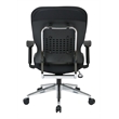 Scranton & Co Black Bonded Leather Manager's Chair - Synchro Tilt