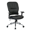 Scranton & Co Black Bonded Leather Manager's Chair - Synchro Tilt