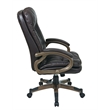 Scranton & Co Executive Bonded Leather Office Chair in Espresso