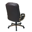 Scranton & Co Executive Bonded Leather Office Chair in Espresso