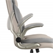 Scranton & Co Big & Tall Leather Chair in Taupe - 400 lb Capacity