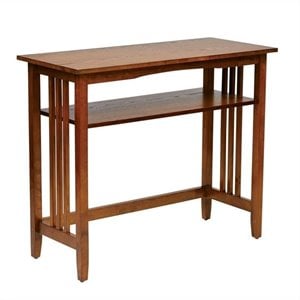 Scranton & Co Contemporary 36&quot Mission Foyer Table in Ash Brown Finish