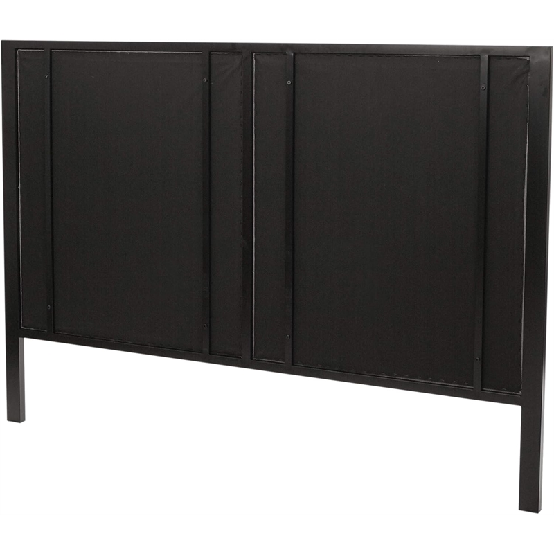Scranton & Co Queen Headboard and Footboard in Oak Laminate - Black