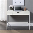Scranton & Co Sit-to-Stand Adjustable Desk in White Oak - Steel Frame