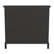 Scranton & Co Farmhouse 3-Drawer Chest in Rustic Black Finish