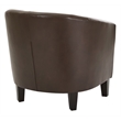 Scranton & Co Contemporary Tub Chair in Cocoa Brown - Espresso Legs