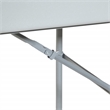 Scranton & Co Folding Beverage Ice Cooler Table with Sateen Skirt