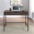 Scranton & Co Sit-to-Stand Adjustable Desk in Ozark Ash - Steel Frame