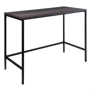 Scranton & Co 42&quot Desk in Ozark Ash Brown with Steel Metal Frame