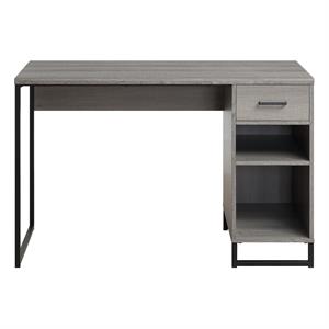 Scranton & Co 45&quot Desk with Drawer and Shelf in Farm Oak Gray