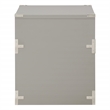 Scranton & Co Contemporary 2-Drawer File Cabinet in Gray - Campaign Style