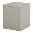 Scranton & Co Contemporary 2-Drawer File Cabinet in Gray - Campaign Style