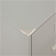 Scranton & Co Contemporary 2-Drawer File Cabinet in Gray - Campaign Style