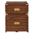 Scranton & Co 2-Drawer File Cabinet in Toasted Wheat - Campaign Style
