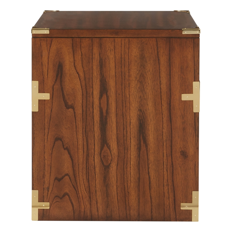 Scranton & Co 2-Drawer File Cabinet in Toasted Wheat - Campaign Style