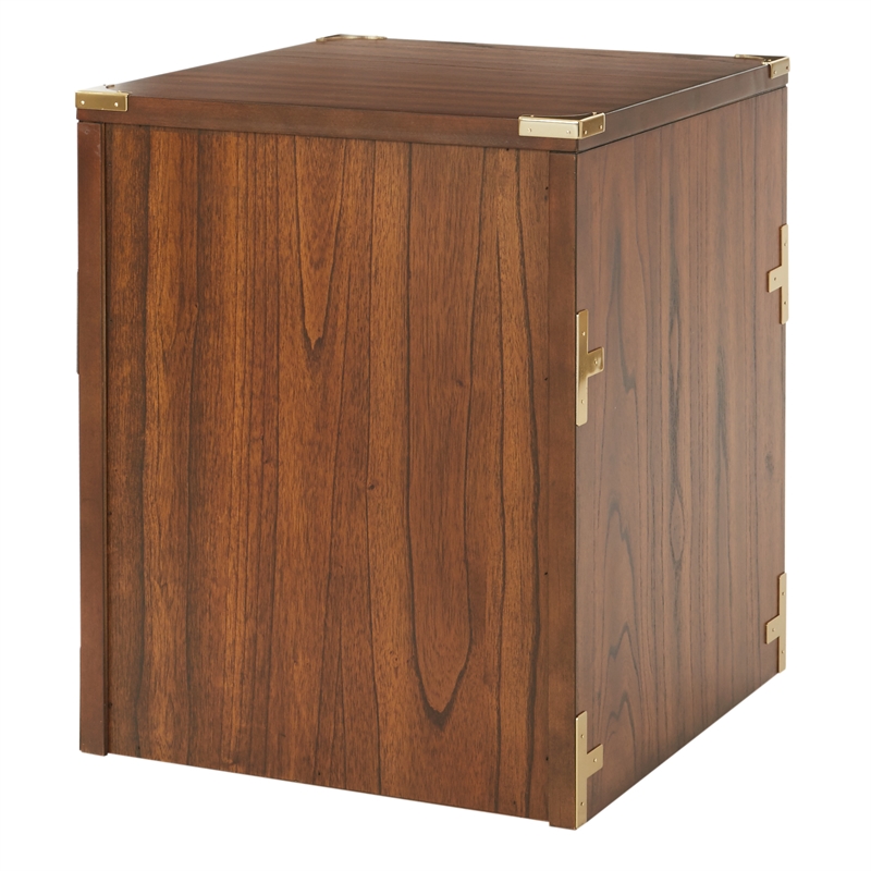 Scranton & Co 2-Drawer File Cabinet in Toasted Wheat - Campaign Style