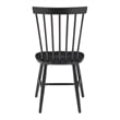 Scranton & Co Windsor Solid Wood Dining Chair in Black 2 Pack