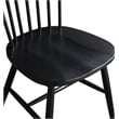 Scranton & Co Windsor Solid Wood Dining Chair in Black 2 Pack