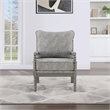 Scranton & Co Contemporary Spindle Arm Chair in Graphite Gray Fabric