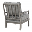 Scranton & Co Contemporary Spindle Arm Chair in Graphite Gray Fabric