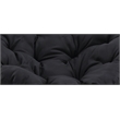 Scranton & Co Boho Swivel Chair in Black with Natural Wicker Weave Frame