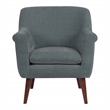 Scranton & Co Mid-Century Modern Accent Chair in Slate with Coffee Legs