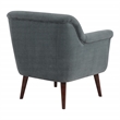 Scranton & Co Mid-Century Modern Accent Chair in Slate with Coffee Legs