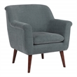 Scranton & Co Mid-Century Modern Accent Chair in Slate with Coffee Legs