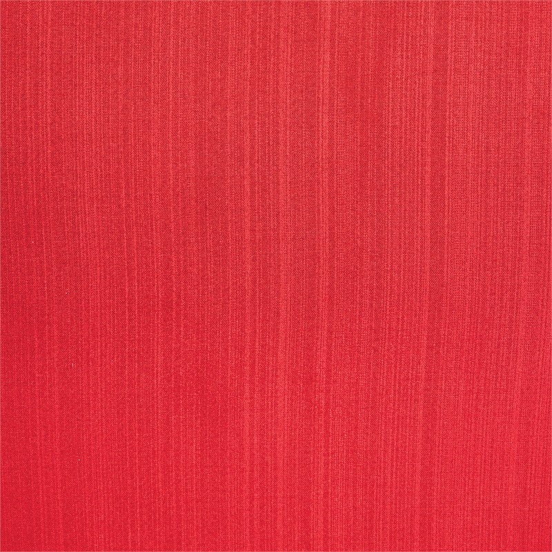 Scranton & Co Mid-Century Fabric Accent Chair in Red with Dark Coffee Legs