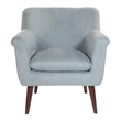 Scranton & Co Mid-Century Accent Chair in Charcoal Gray with Dark Coffee Legs