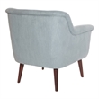 Scranton & Co Mid-Century Accent Chair in Charcoal Gray with Dark Coffee Legs