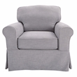 Scranton & Co Cottage Chair with Washable Fog Gray Fabric Slip Cover
