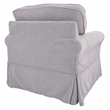 Scranton & Co Cottage Chair with Washable Fog Gray Fabric Slip Cover