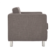 Scranton & Co Contemporary Club Armchair in Cement Gray Fabric