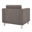 Scranton & Co Contemporary Club Armchair in Cement Gray Fabric