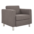 Scranton & Co Contemporary Club Armchair in Cement Gray Fabric