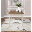 Scranton & Co 7-Piece Wood Dining Set in Tobacco Top and Cream Base