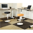 Scranton & Co Adjustable Perch Seat 24 to 34 Inches in Orange and White