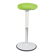 Scranton & Co Adjustable Perch Seat 24 to 34 Inches in Green and White